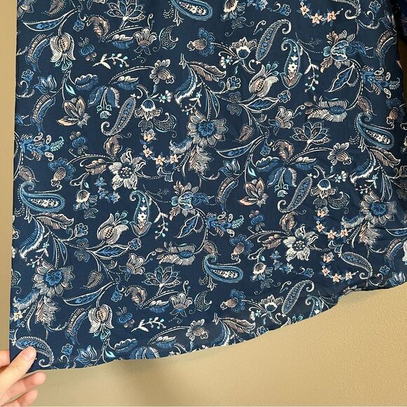 ✨ Papermoon Women’s Blue Floral Top Medium - Picture 6 of 10